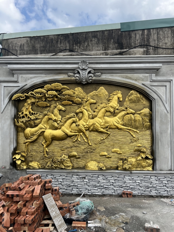 Tranh đắp mã đáo thành công