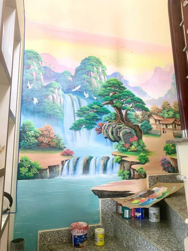 Tranh Vẽ Cầu Thang – Biến Lối Đi Thành Điểm Nhấn Nghệ Thuật Trong Nhà