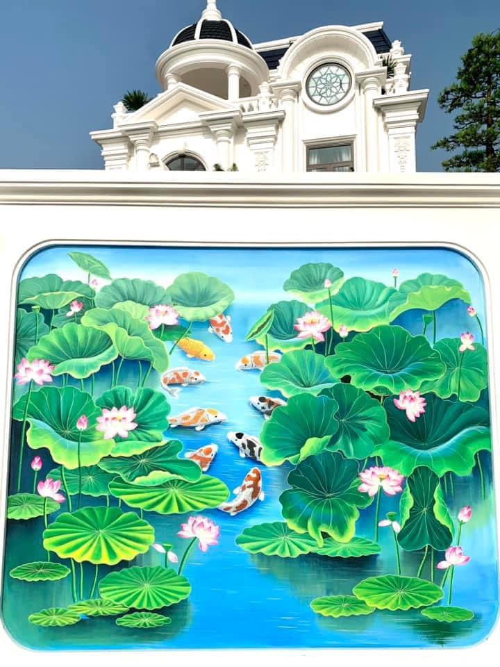 Vì Sao Tranh Vẽ Tường Cá Chép Hoa Sen Là Lựa Chọn Lý Tưởng Cho Mọi Không Gian Sống?