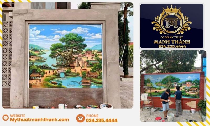 Mẫu tranh đắp đồng quê được ưa chuộng nhất