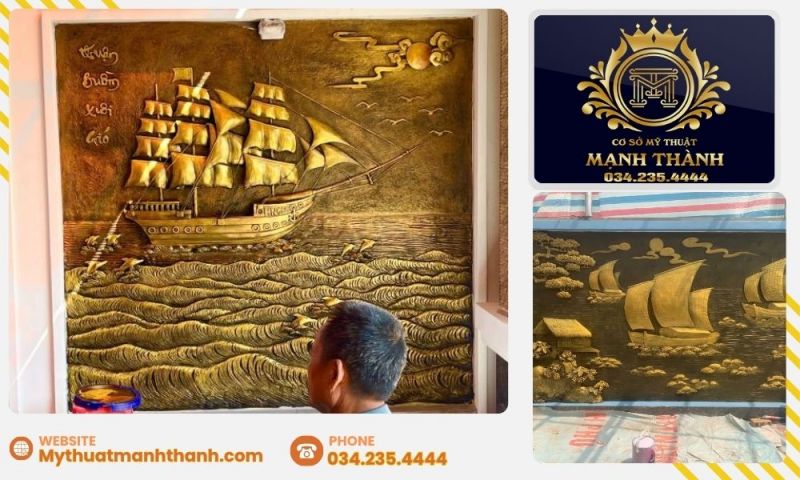 Tranh đắp phong thủy thuận buồm cho người kinh doanh